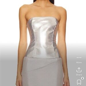 Revolve Novi Faux  leather corset sz M NWT